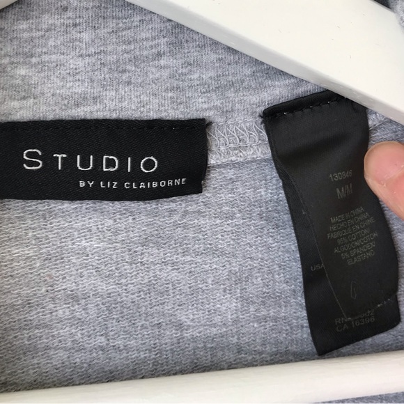 Cotton stretch zip up lightweight sweatshirt - Picture 13 of 14